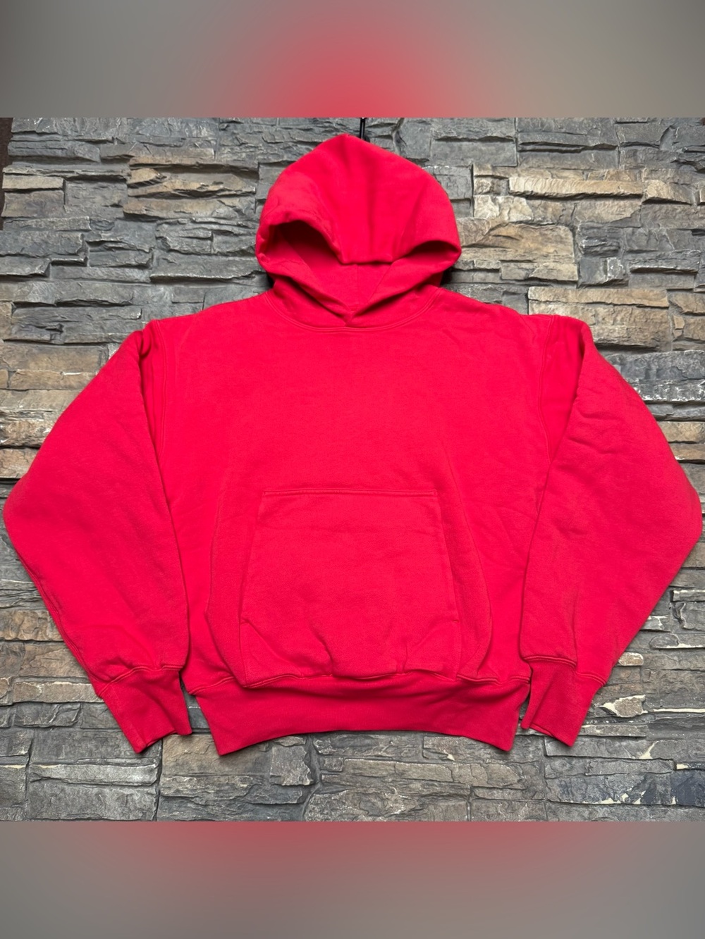 Yeezy x Gap Double Layered Perfect Hoodie Sweatshirt Adult Small Men YZY Red